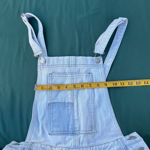 PACSUN Light Wash Straight Leg Denim Overalls - Waist 28"/Size M - Picture 7 of 8